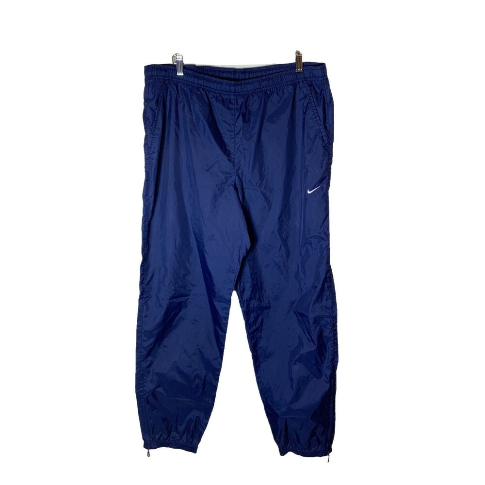 VtG Y2K Nike Track Pants Large Blue  Loose Windbreaker Not Lined
